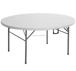 Used Wholesale 6ft Plastic Round Folding Table