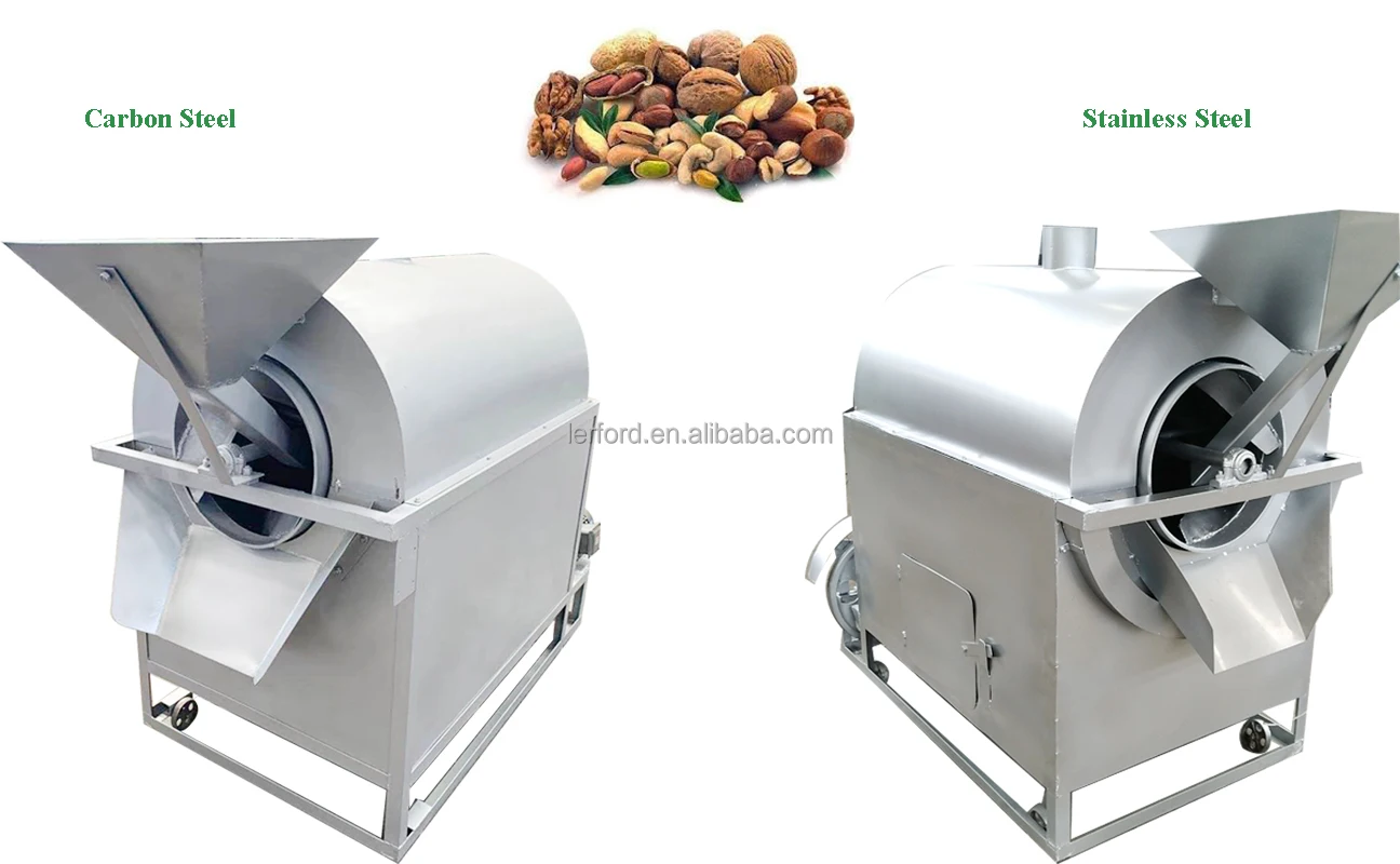 New Commercial Food Processing Wood Fire Coffee Roaster Electric/Gas Peanut Roaster