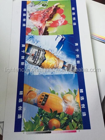 Automatic flexo printing slotting rotary die cutting machine inline folder gluer