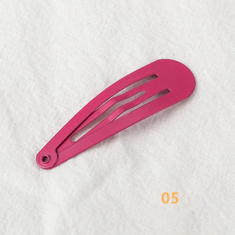 30 цветов металлические заколки для волос матовые 5 см заколки для волос аксессуары для волос для девочек