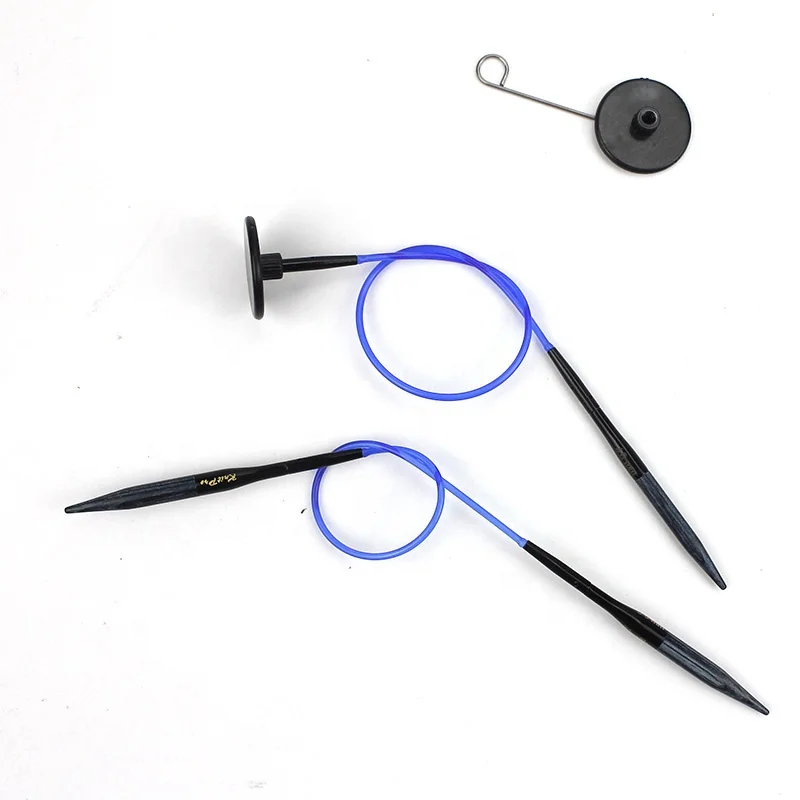 Knitpro Denim Birch Interchangeable Circular 5 cm  Short Needle Tips 3.0mm-6.0mm Knitting Tool