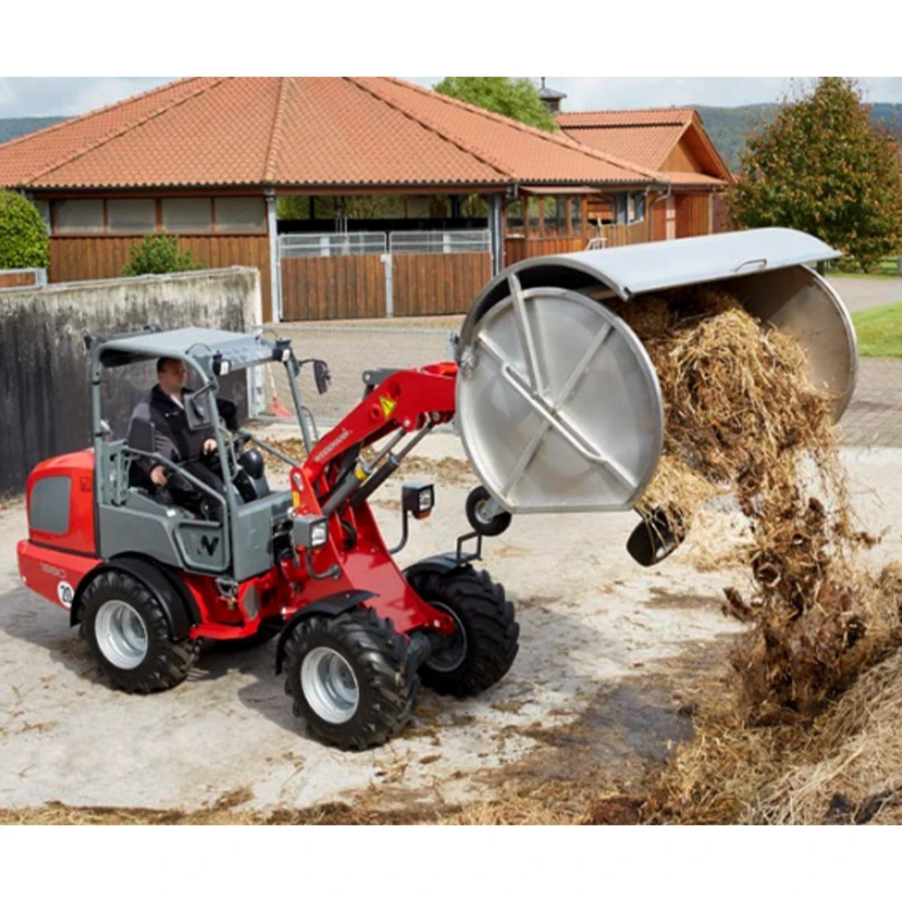 2.5ton Wheel Front Loader Frame Work Diesel 4x4 Compact Tractor Front Mini Wheel Loaders For Sale