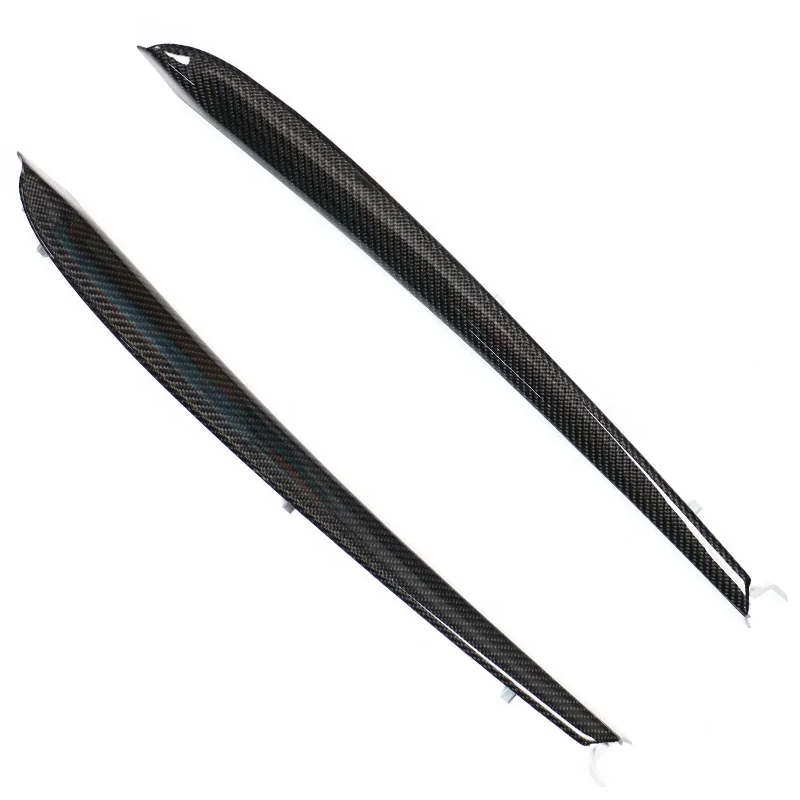 Hot Selling Car Interior Accessories Car Side Door Trim Cover Real Carbon Fiber  Dashboard Panel Cover Trim  For Tesla Model 3