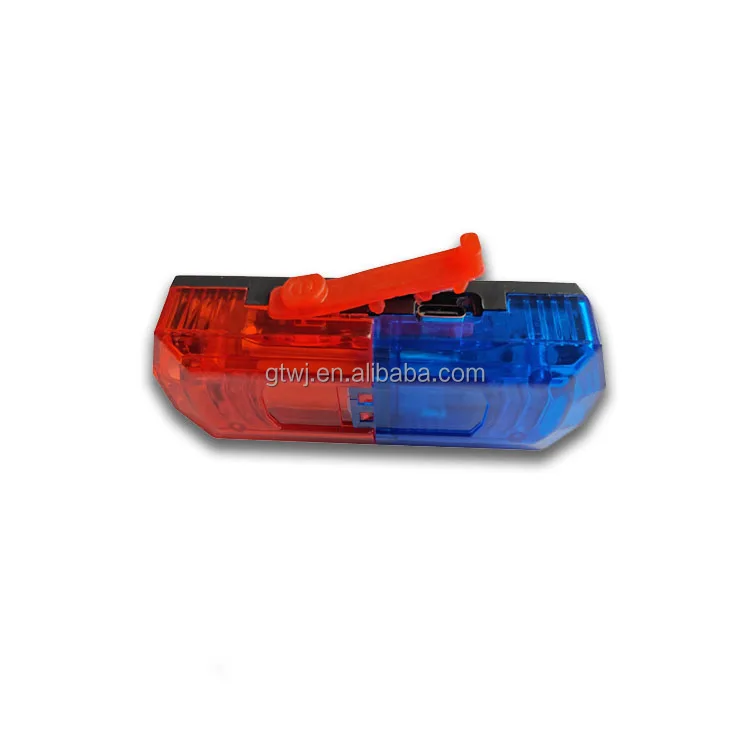 Type C Charging LED Red Blue Shoulder Flasher Warning Light for patrol use