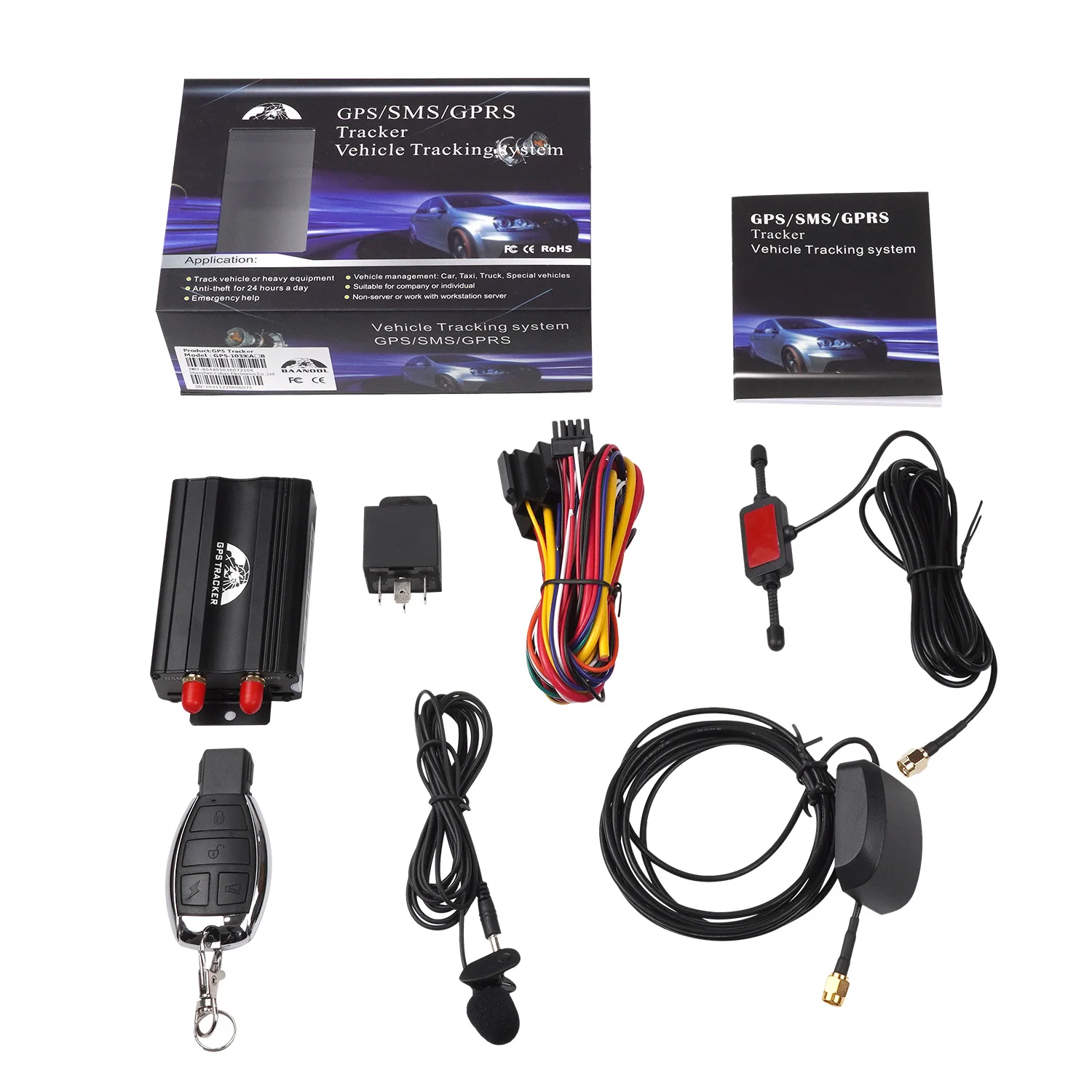 GPS TK103B 2G gps трекер обеспечивает бесплатную платформу для отслеживания транспортных средств в режиме реального времени
