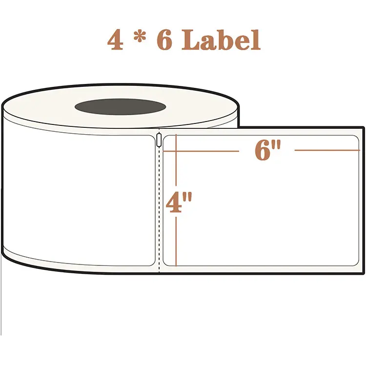 Waybill 100*150mm labels 4x6 Direct Thermal Shipping Label Roll For Amazon Ebay Packing A6 Address Stickers