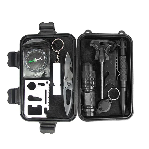 Outdoor equipment survival treasure box survival tool set multifunctional outdoor first aid boxSOSEmergency supplies