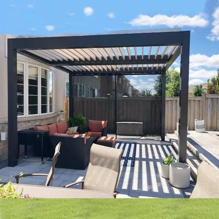 Factory Direct Other Carport Modern Outdoor Louvered Aluminum Pergola aluminum carport gazebo bioclimatic garden pergola