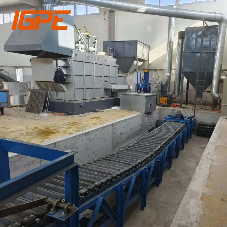 Gas fired tilting aluminum crucible furnace for ingot casting line 10KG ingot cast conveyor with 500KG non-ferrous copper oven