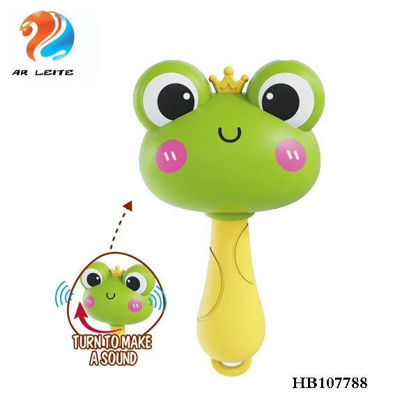 Infant Early Educational Baby Rattle Masticable Teether  Sensory Toys Colorful Rotating Rattle Toy for Toddler