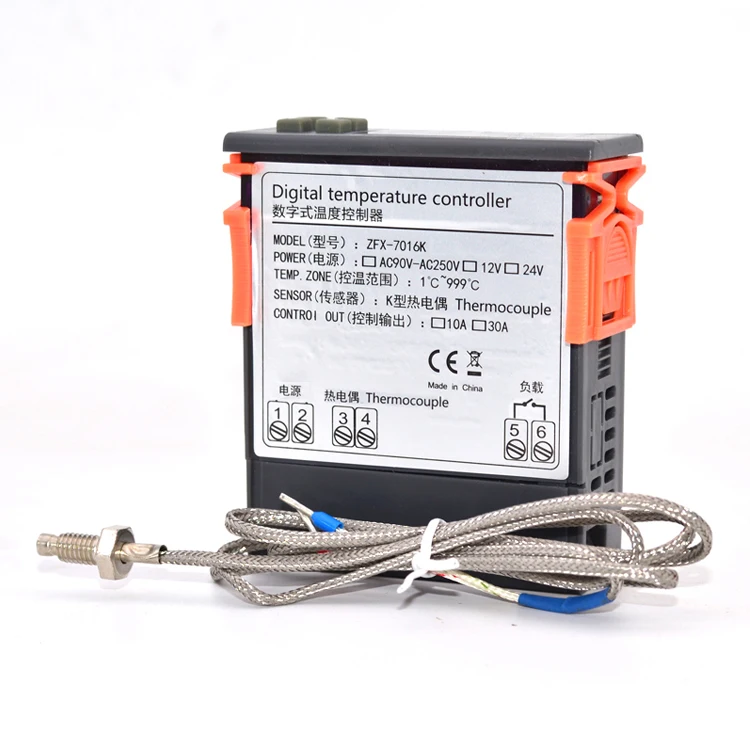 Zfx-7016k Temperature Meter Intelligent Temperature Control Switch Thermocouple 999 Degrees Temperature Controller 30a DC24V ZFX