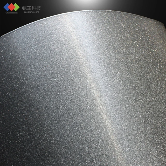 Top Coat Silver Powder Paint Clear Transparent Polished Powder Coatings for Metal Base