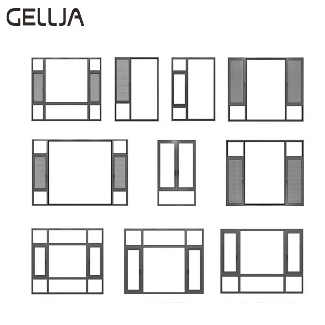 Motorized Windows Aluminum Casement Tempered Glass Windows Automatic Push-Out Smart Glass  Remote control power window