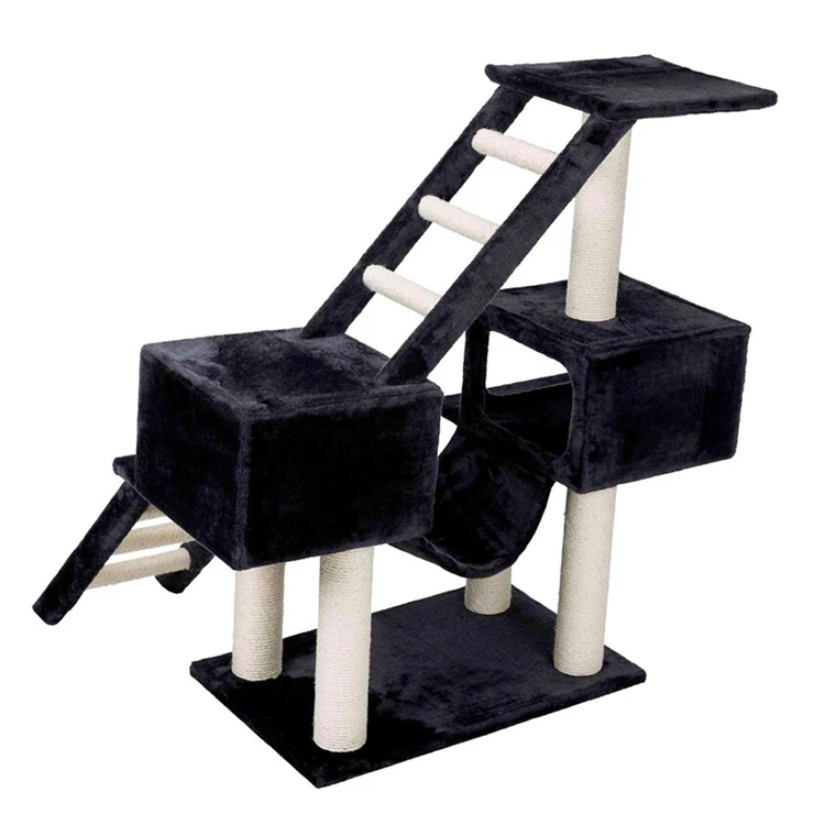 Extra Large Multi-Level Cat Tree Condo Furniture with Sisal-Covered Scratching Posts and board