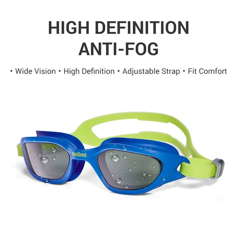 Unisex Design Silicone TPE Waterproof Swimming Glasses For Adult Large Frame Swimming Goggles With PC Mirror Lens