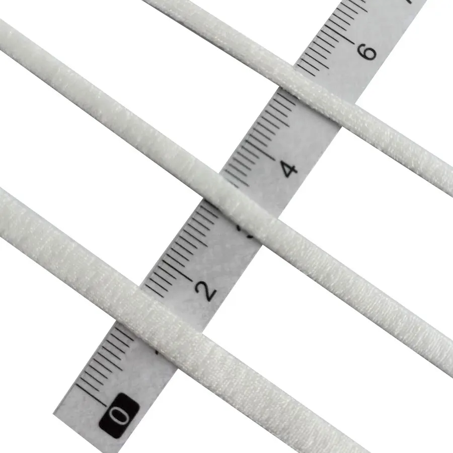 Белый одноразовый эластичный шнур 2 мм, 3 мм, 4 мм, 5 мм, Круглый/плоский шнур, нейлоновая петля для ушей из спандекса для маски