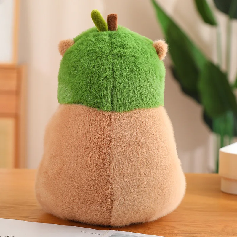 Cartoon Anime Multi Colors cute Capybara Plush Toy with flower toast Stuffed Animal Toys Birthday Doll Gift for Boys and Girls