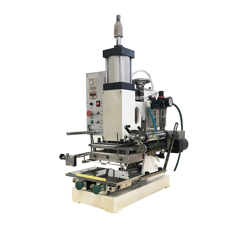 Flat Print Hardcover Logo Embossed Fully Automatic Digital Pu Leather Gold Hot Stamping Machine Large Size For Plastic Paper Box