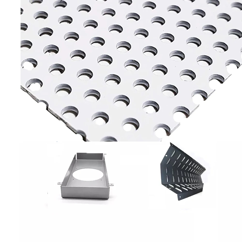 Custom Stainless Steel  Bracket Perforated Sheet Metal Fabricator