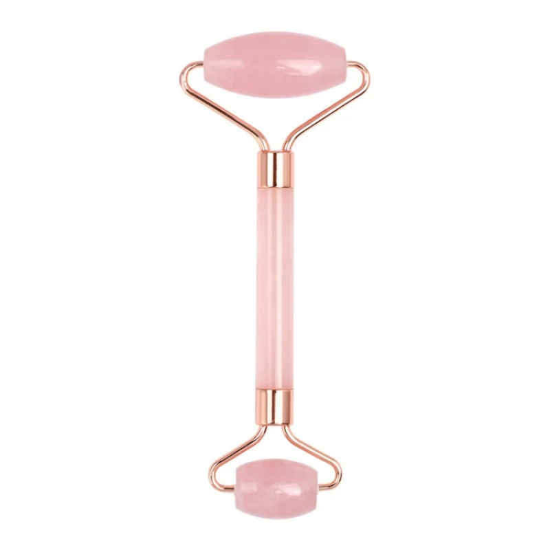 Double-headed jade roller natural powder crystal face and eye massage tools wholesale can be customized
