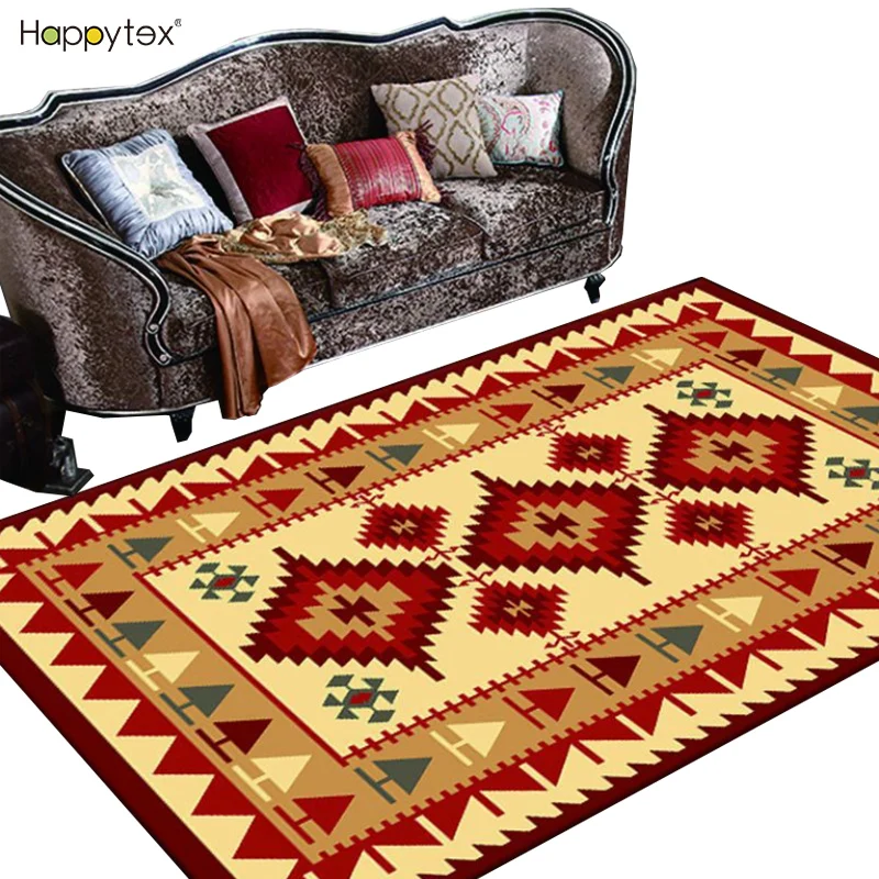 Popular in Malaysia Livingroom Decorations carpet shaggy with geometric design American style