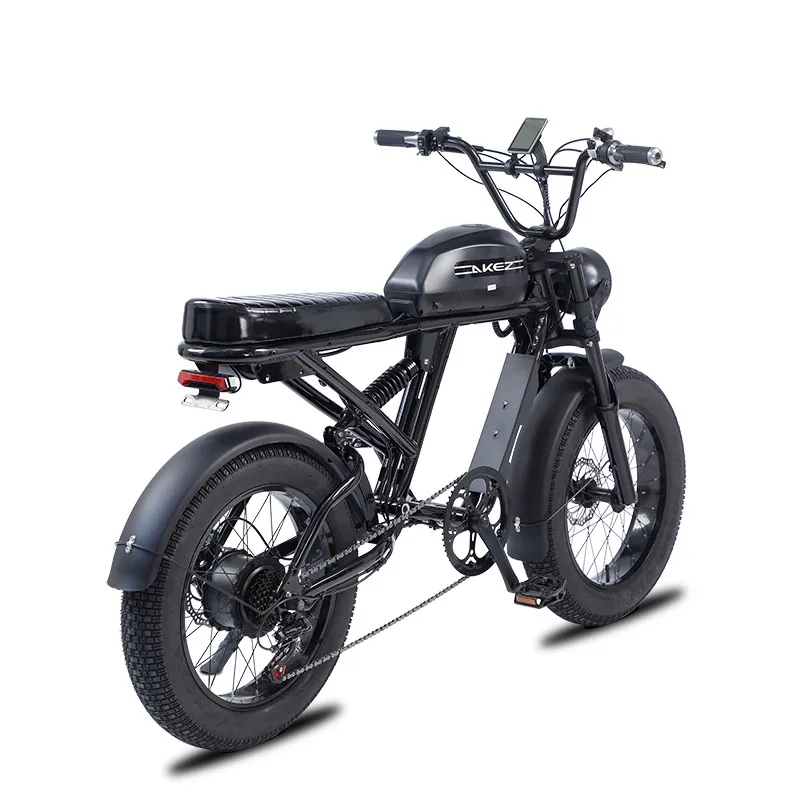 2023 new retro vintage super Electric Hybrid Bike 73 fat tire 20 inch 1500W ebike 48V 18AH/23AH long range e bike