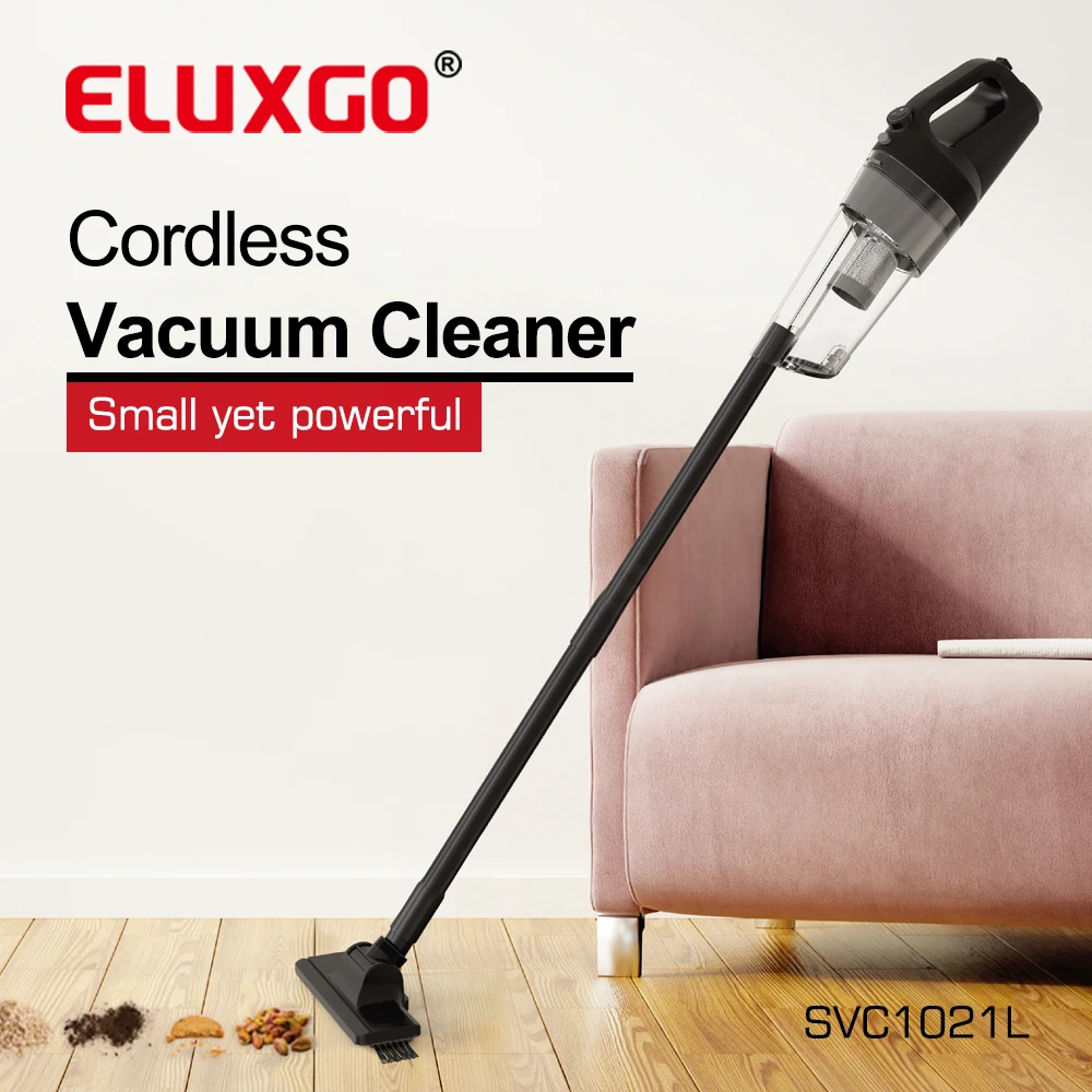 ELUXGO cordless handheld rechargeable vacuum cleaner with storage base