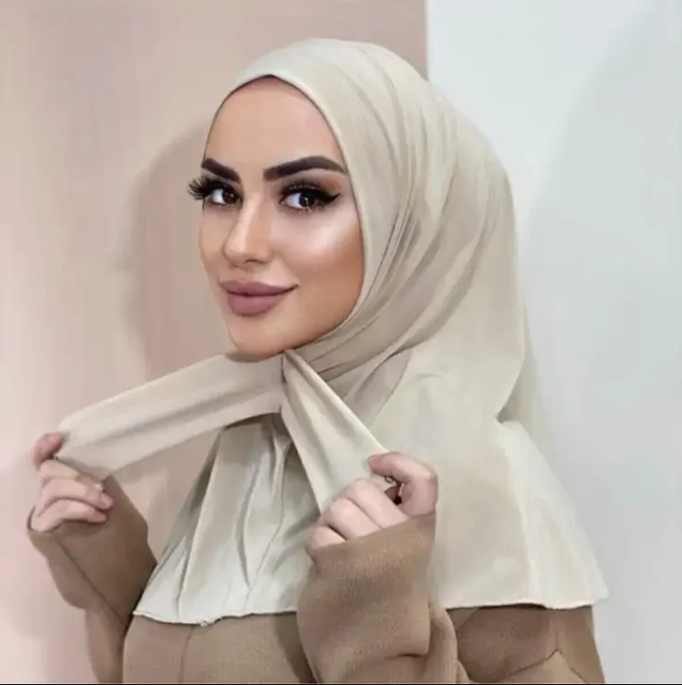 New Adjustable under scarf hijab cap Head Bonnets scarves muslim inner hijab With Tieb Rope and Button Underscarf for women