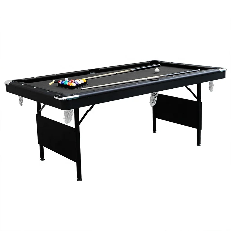 2023 New Wholesale Price Superior Quality Black Color  Folding Leg 7FT Billiard Snooker Pool Table For Sale