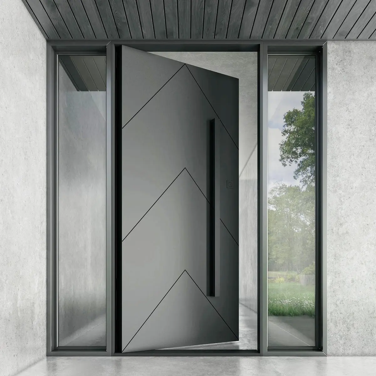 Most popular steel pivot doors