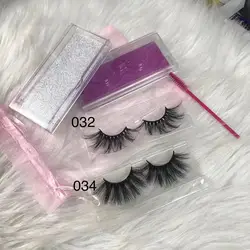 Free sample 25mm mink eyelashes vendor 3d mink lashes with eyelash packaging box