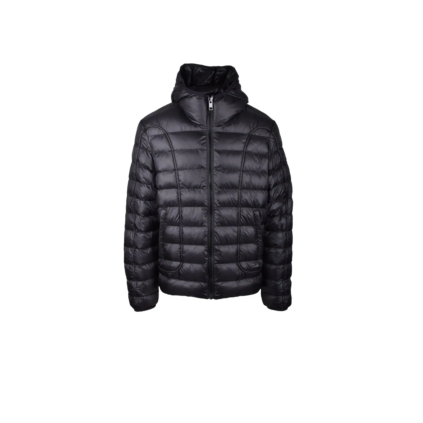 Premium DIESEL Mens Coat - Enhanced with Modern Zipper Details - The Ideal Choice for Urban Adventurers