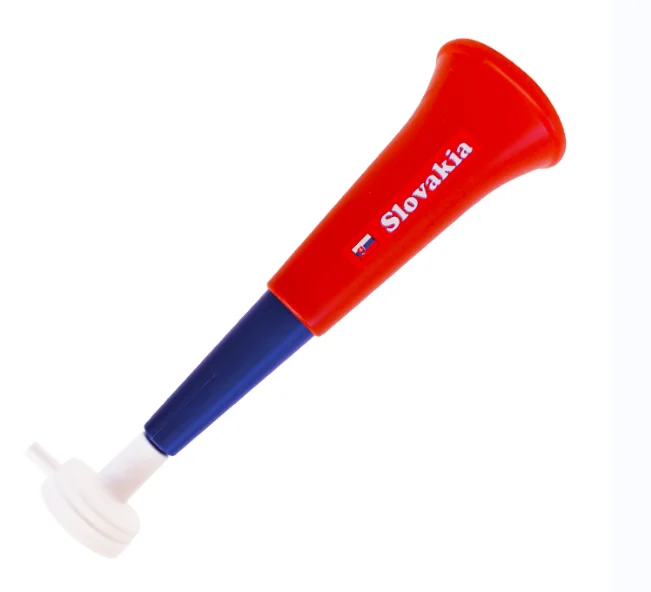 Europe Warehouse Stock Horn National Flag Color Hand Pump Air Horn Poland Plastic Fans Vuvuzela