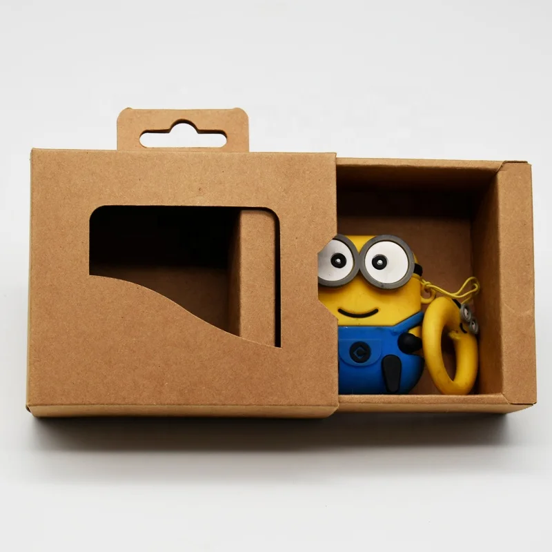 High quality manufacturer custom recyclable drawer wireless earphones packaging box with window handle