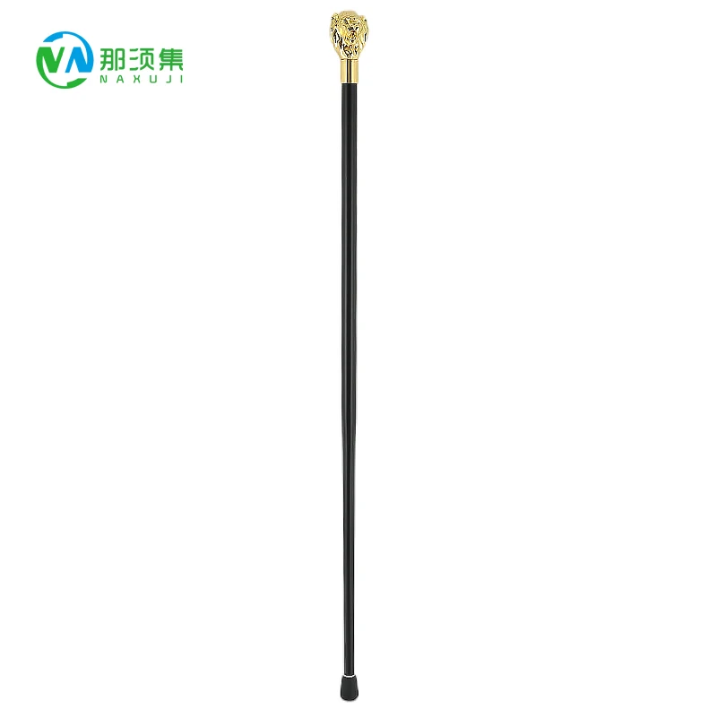 Fashion Walking Stick  Party Decorative Walking Cane Men Golden Lion Head Luxury Walking Stick Elegant Alloy Handle Cane