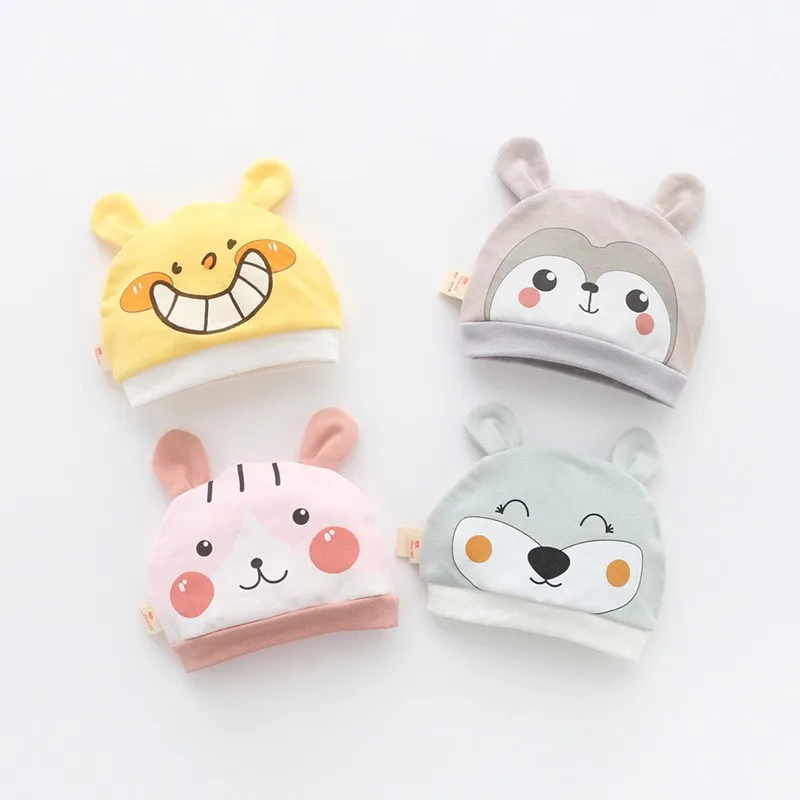 Лидер продаж весенних и летних платьев для новорожденных Детские шапочки 100% хлопок берет на возраст от 0 до 6 месяцев мягкие хлопковые детская