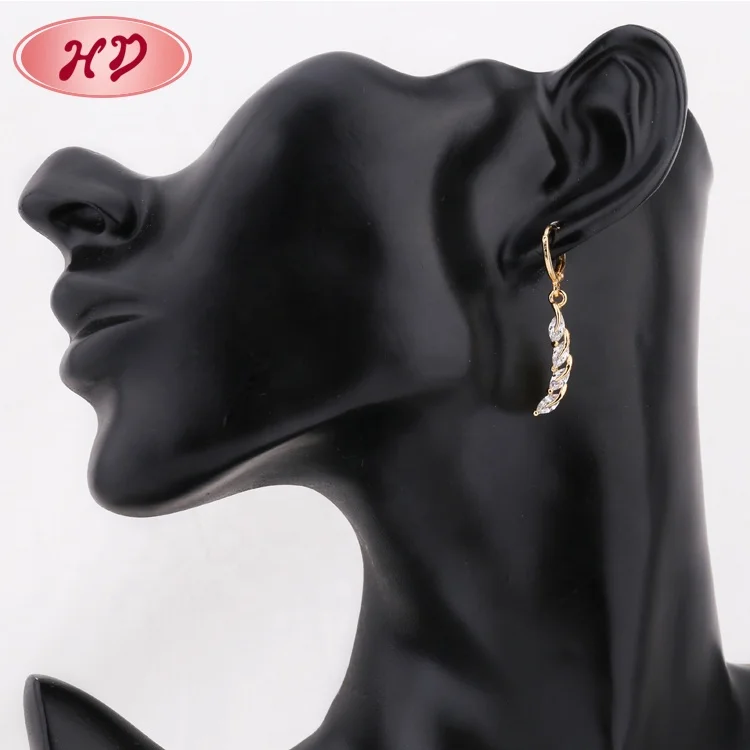 Oro bisuterias Популярные Роскошные ювелирные изделия в форме полумесяца оптовая продажа из Дубая 18-каратного золота набор украшений с бриллиантами