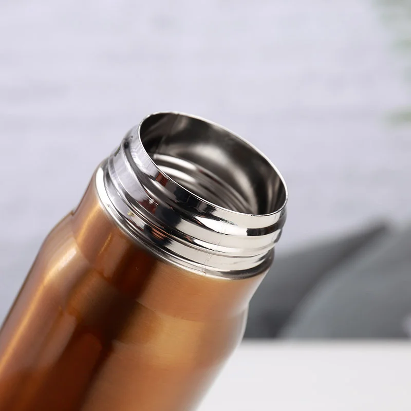 500ml 17oz Stainless Steel Rocket Bullet Shaped Thermos Water Bottle