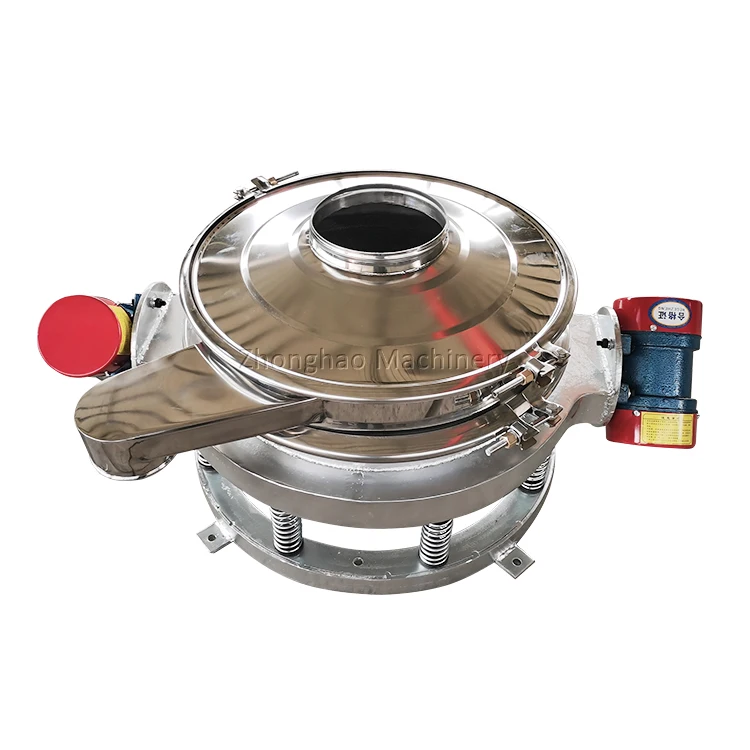 Hot direct discharge vibrating screen straight flow vibration screen for flour starch removing impurity