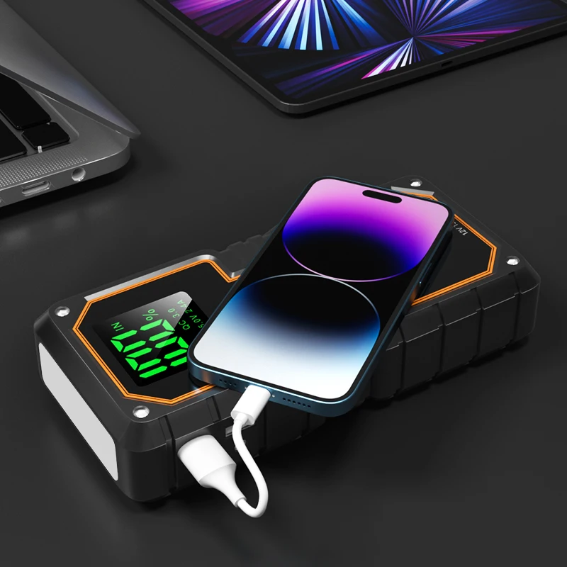 High-Power 12000mAh Portable Jump Starter Emergency Tool Kit for 12V 600A Battery Cars High Power Bank Car Jump Starter