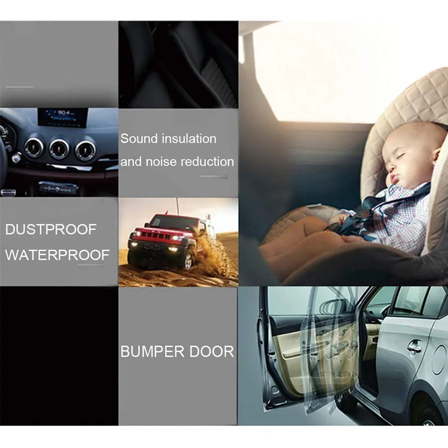 Sound Insulation Fire And Smoke Seal Car Door Rubber Seals For Tesla Model 3 S X Y Full Set