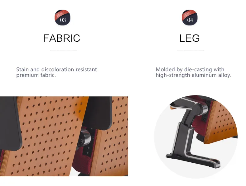 Factory direct price used Conference theater seating lecture hall Auditorium folding chair