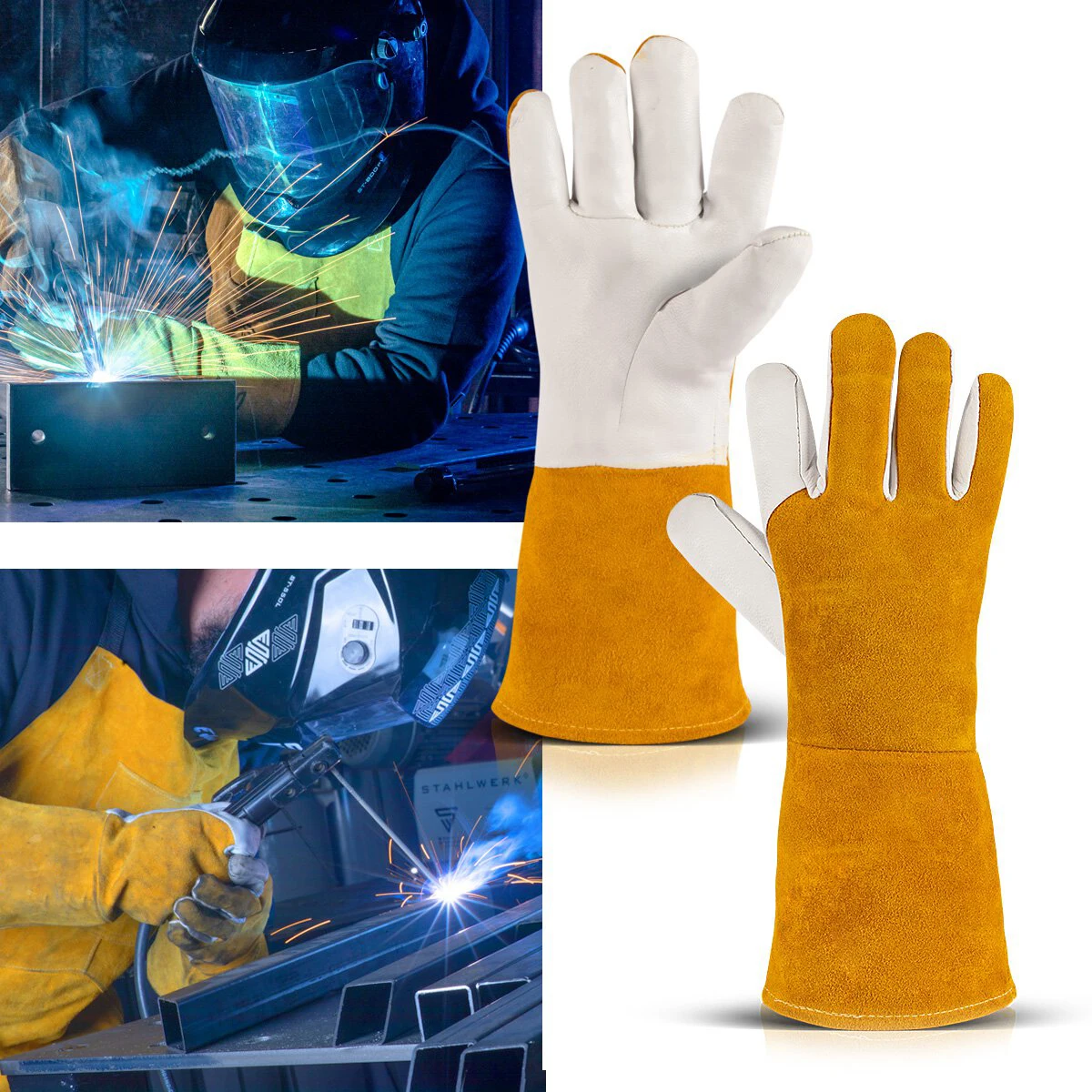 Gants De Soudage Tig Prix Argon Gants De Soudage Guantes De Soldadura Tig Guantes De Soldadura De Cuero De Palma