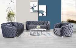 Creative arc designer semi-circular simple combination of shaped feather sofa