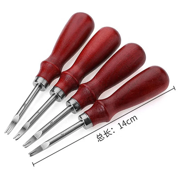 Профессиональная деревянная ручка для кожаных инструментов