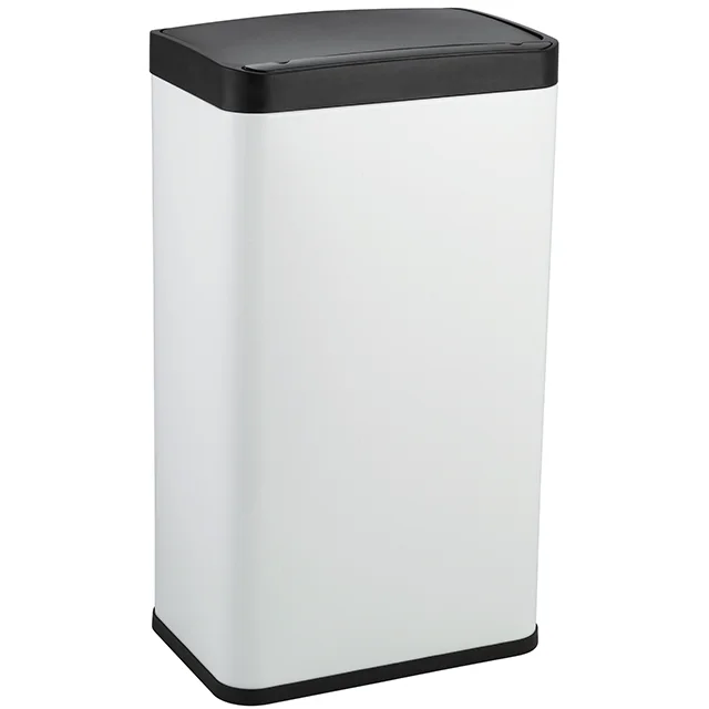 12 Gallon Pressing Type Waste Bin Touch Operated Trash Can for Home Office