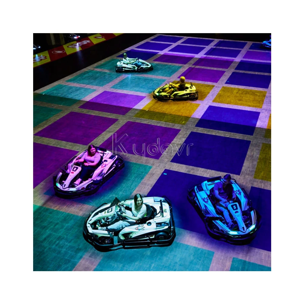 AR all-in-one move ground interactive floor projector activate games 3d hologram child amuseme park kart bumper cars for adults