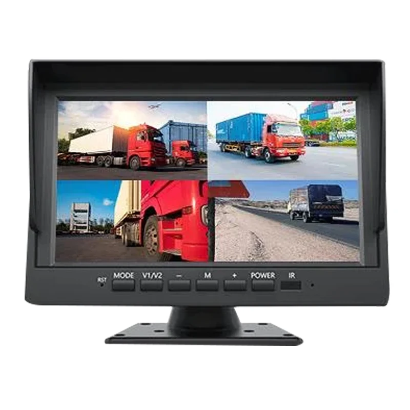 7 inch car 4 channel tv monitor with usb 1080p car monitor headrest car dvd