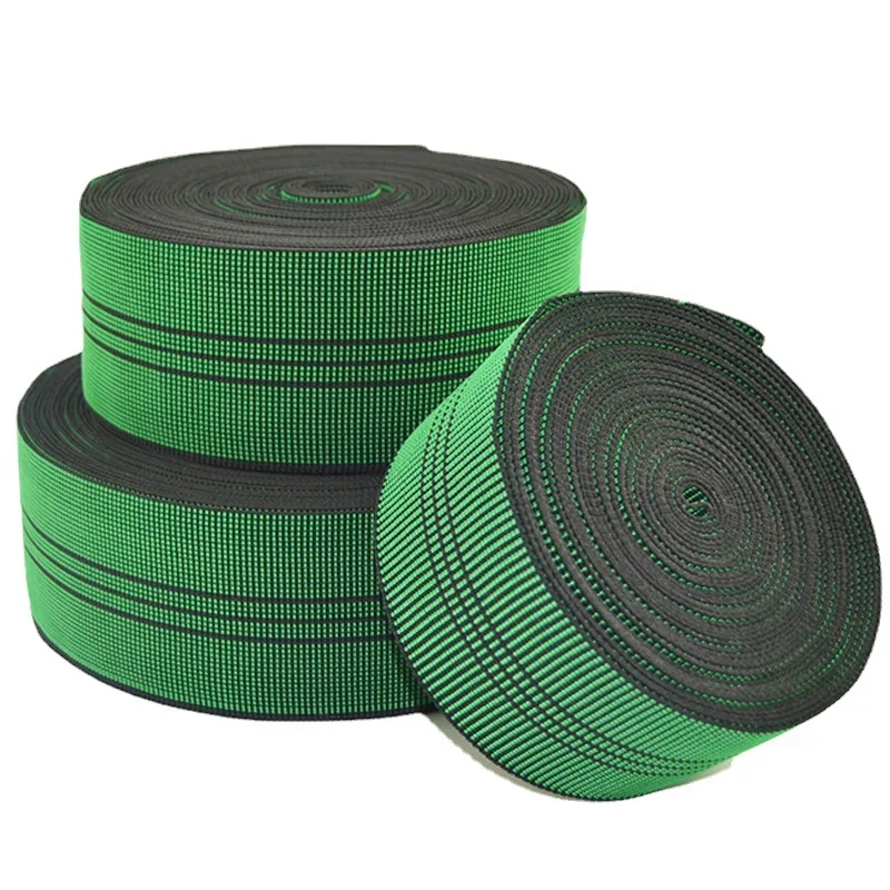 High Quality Heavy Tenacity Elastic Webbing Rubber Band For Furniture Sofa Cushion Backrest Elastic Belt