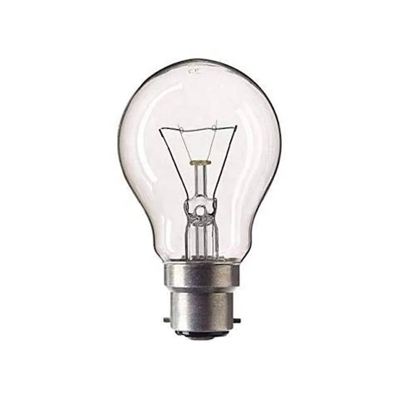 110V Iron base incandescent light bulbs 220V 60W E27 Glass Clear bulb General Lighting Service
